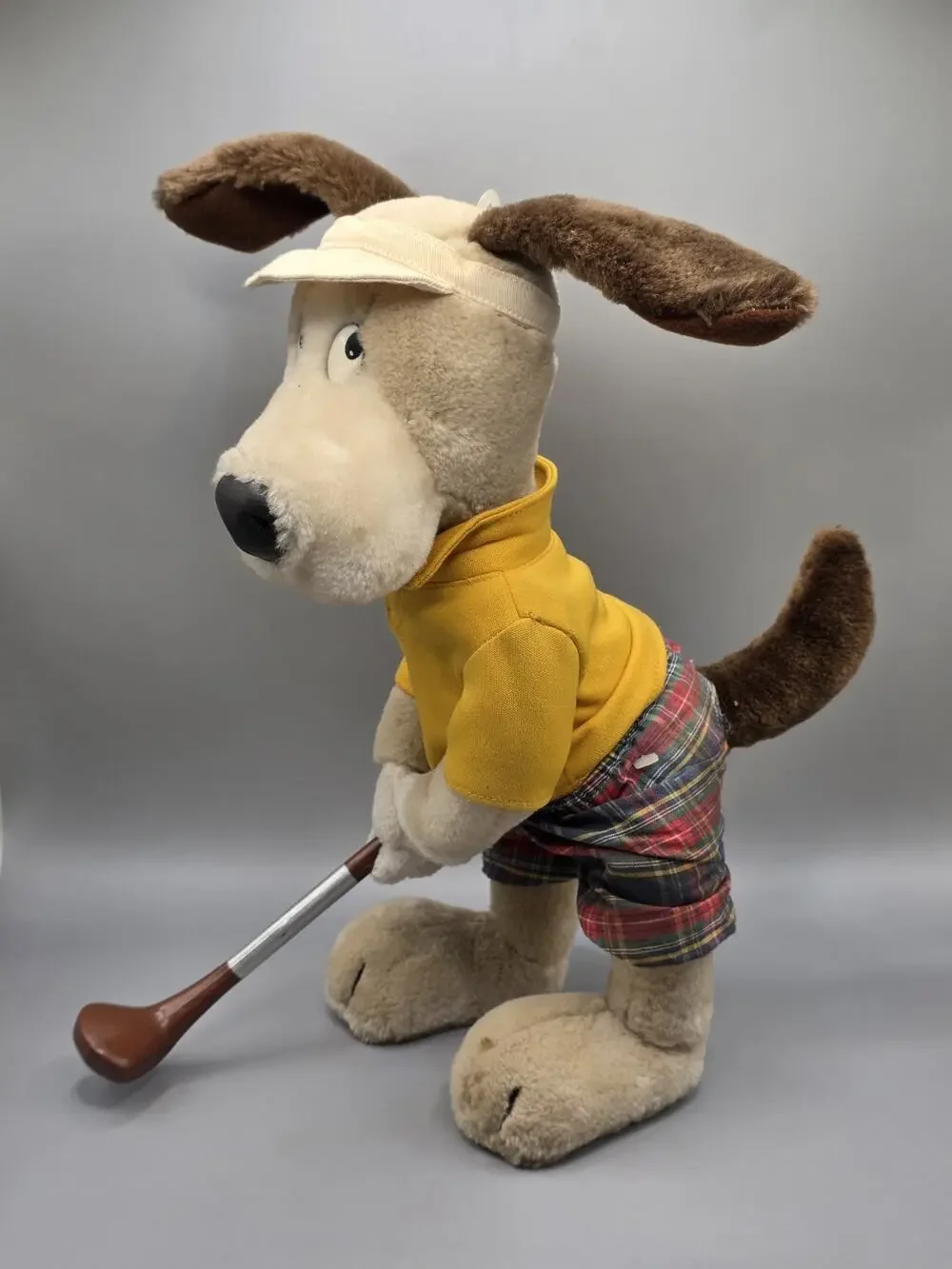 Duffers Mulligan Bendable Golfing Dog by 24K Co.1994 Plush 14